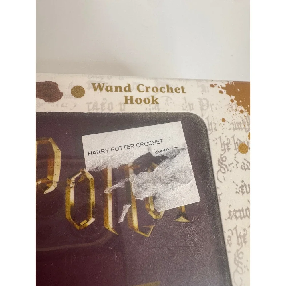 Harry Potter Crochet Craft Kit Open Box Complete With Wand Needle Amigurumi Set‎